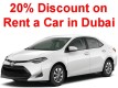 20% Discount Rent a Car in Dubai