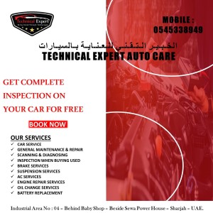 Free Inspection For Your Cars At Technical Expert Auto Care
