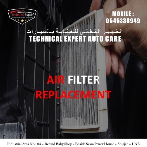 Range Rover AC Filter Replace In Sharjah