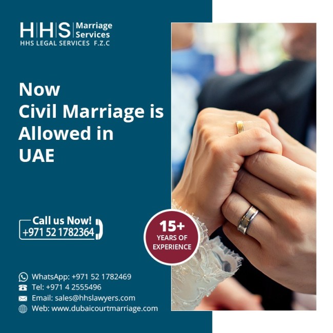 Civil marriage is allowed for non-Muslims in UAE