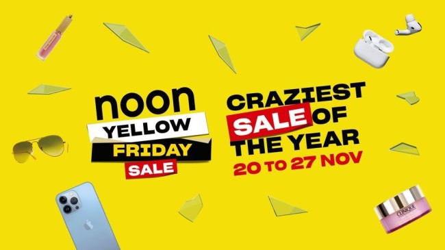 Get Ahead of the Yellow Friday Sale with Noon, UAE