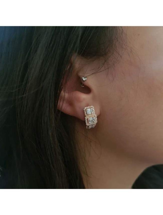 Shop Diamond Hoop Earrings | Dasani Connoisseur