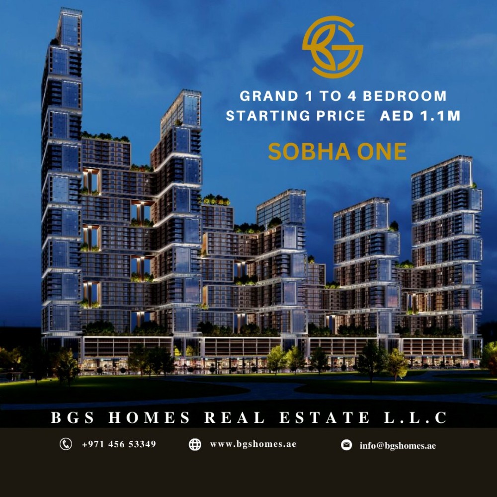 SOBHA ONE TOWER - LUXURY 1-4 BEDROOM APARTMENTS FOR SALE