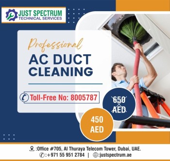 Professional AC Duct Cleaning @ Just 450 AED in Dubai