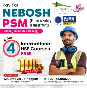 Register NEBOSH PSM Course in Dubai