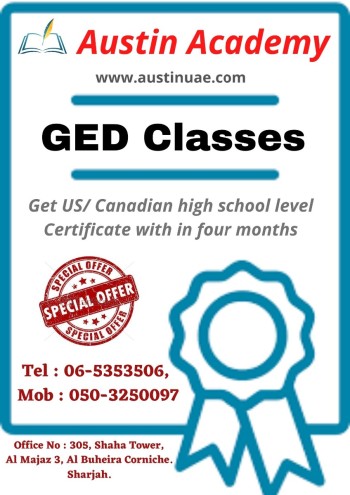 GED Training in Sharjah with Best Discount 0503250097