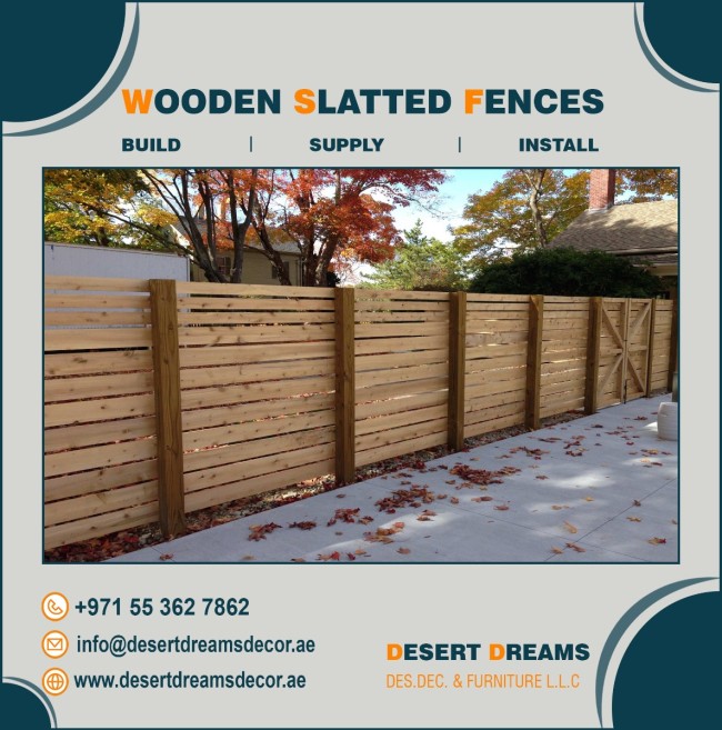 Garden Fencing Works Uae | Solid Wood Fences Uae.