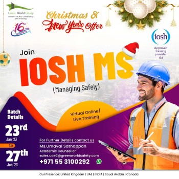 Exclusive Offer for IOSH MS Course in Dubai