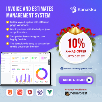 Kanakku - Sales, Invoices & Accounts Admin Template with RTL 