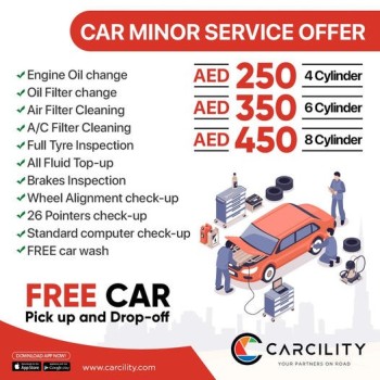 Get Minor Car Service -  Starting from AED 250  