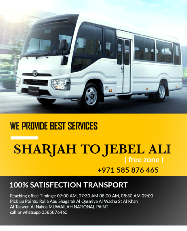 Abu shagara Sharjah to Jabel Ali car lift 