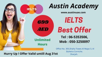 IELTS Training in Sharjah with Best Discount Call 0503250097