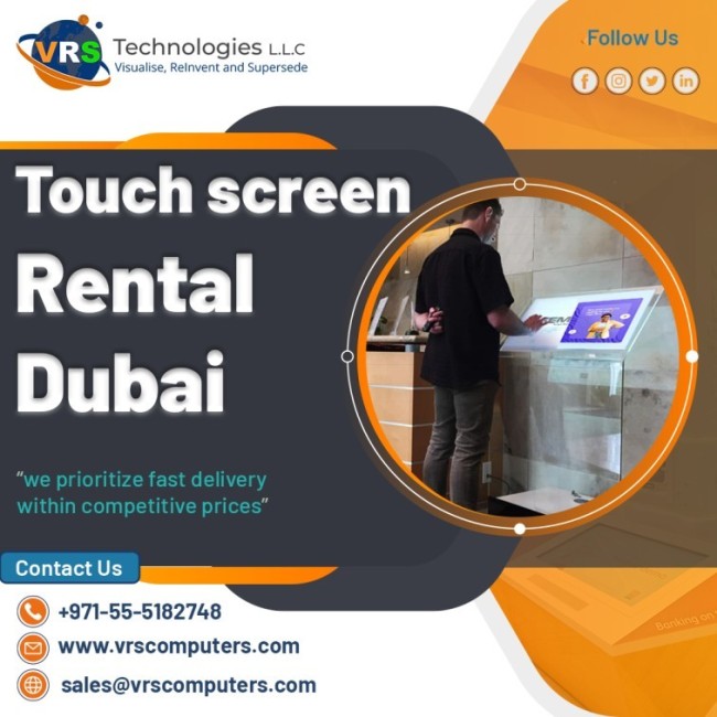 Hire Branded Touch Screen Rental Services in UAE