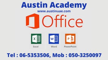 MS-Office Classes in Sharjah with Best Discount Call 0503250097