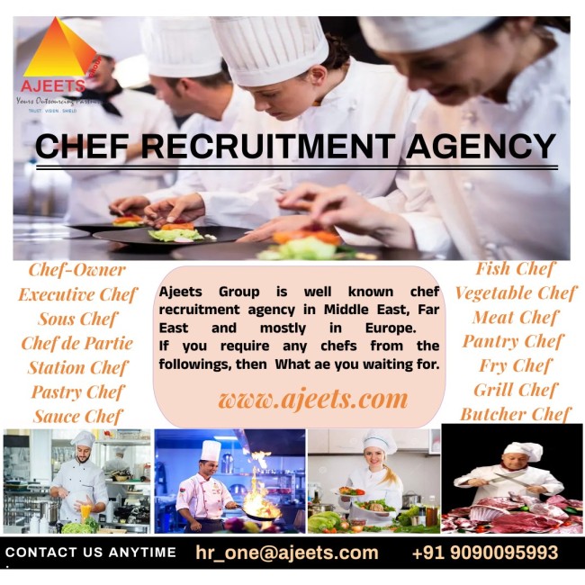 Chef Recruitment Agency in India, Nepal