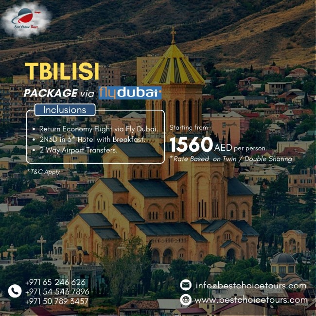 Explore Tbilisi With #BestChoiceTours - Call Now +971 6 524 6626