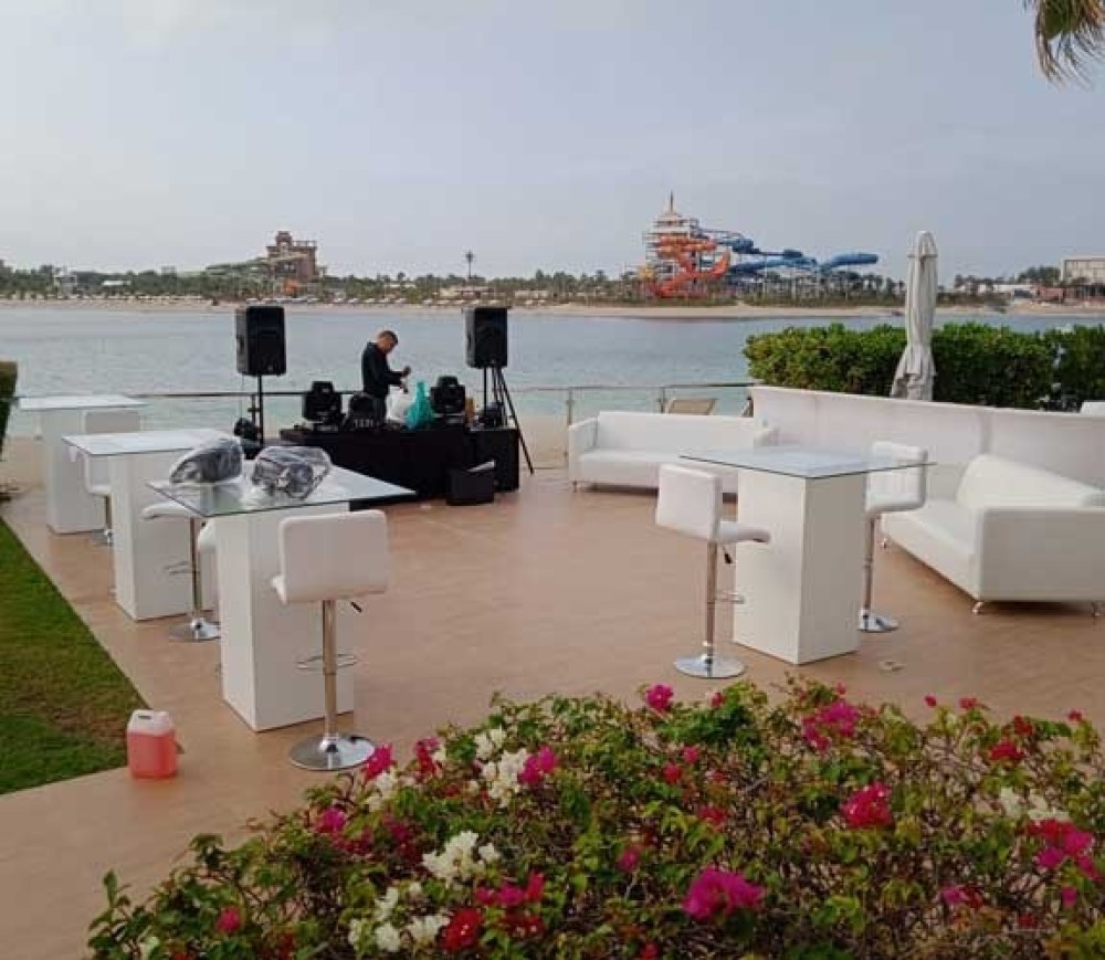 ٍSpecialize in renting event items in Dubai.