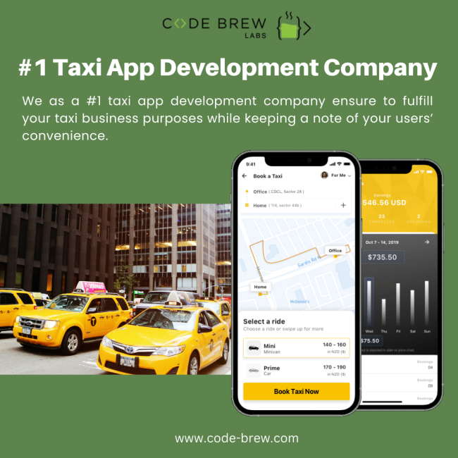 Next-Gen Taxi App Development Company - Code Brew Labs
