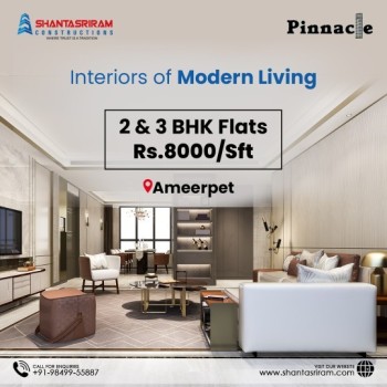 New flats for sale in Ameerpet Hyderabad | Shanta sriram