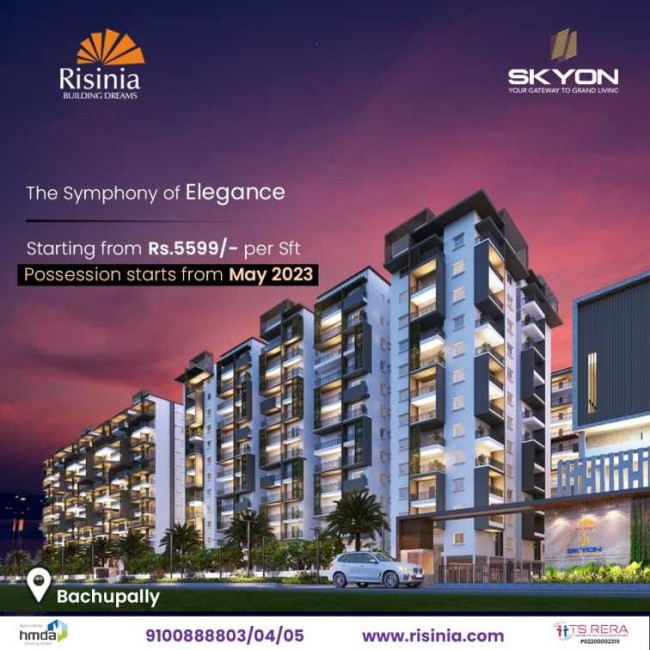 Gated Community Apartments in Bachupally | Risinia Builders