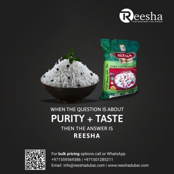 Get Quality Rice & Foodstuff Supplies from Reesha Trading in UAE