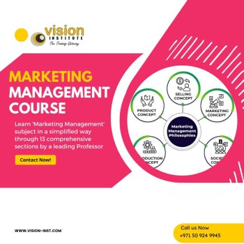 Marketing Managment At Vision Institute Ajman call 0509249945