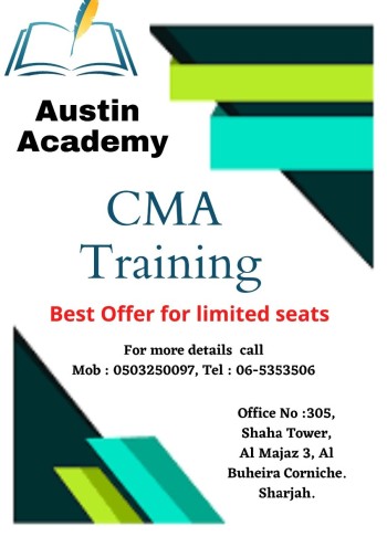 CMA Training in Sharjah with Best Offer Call 0503250097