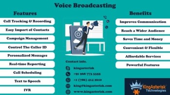 Use Kingasterisk's voice broadcasting solution