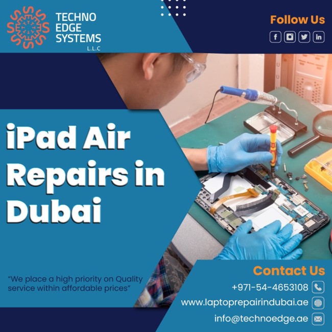 We Offer Complete Services For Apple IPad Air Repair Dubai