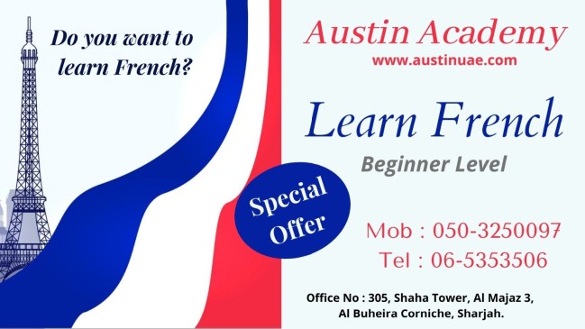 French Classes in Sharjah with Great Offers Call 0503250097
