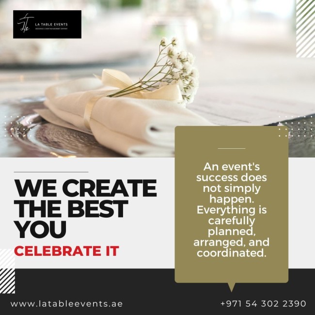 Experience Unmatched Event Planning In UAE with La Table Events
