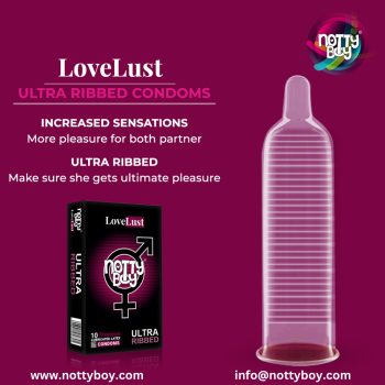 NottyBoy LoveLust – Ultra Ribbed Condoms