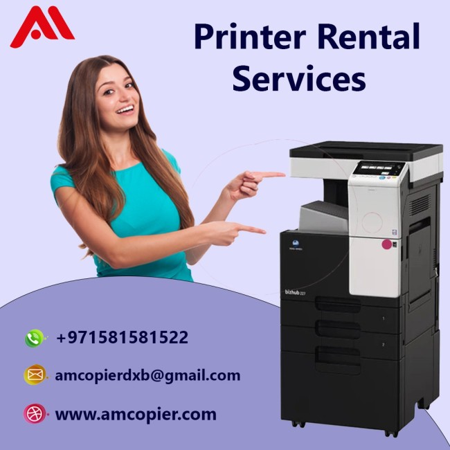 Al Mashhoor offers flexible and affordable printer rental services in UAE