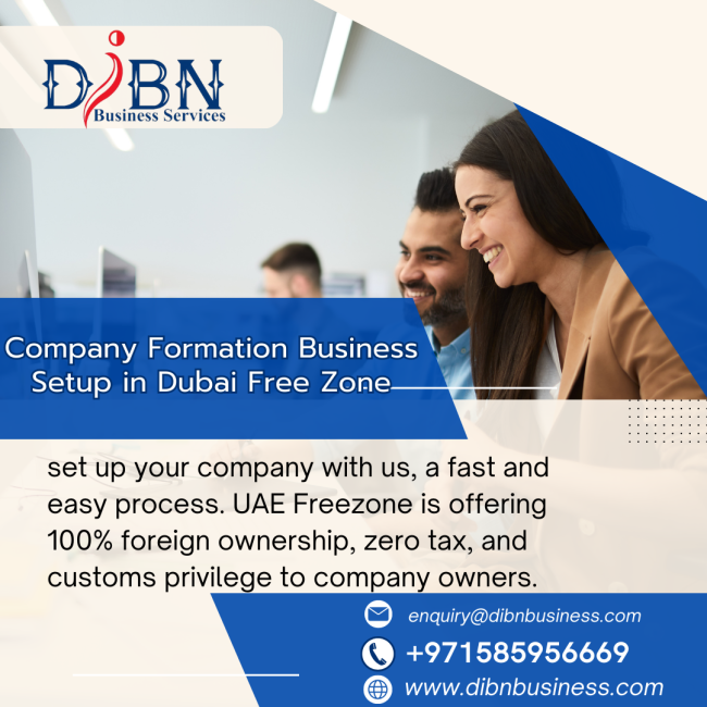 Company Formation Business Setup in Dubai Free Zone