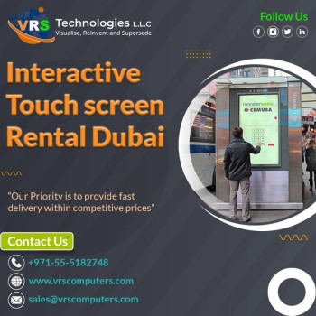 Lease Latest Touch Screen Kiosk Services in UAE