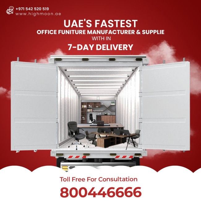 Highmoon Office Furniture - UAE's Fastest Manufacturer & Supplier with 7-Day Delivery