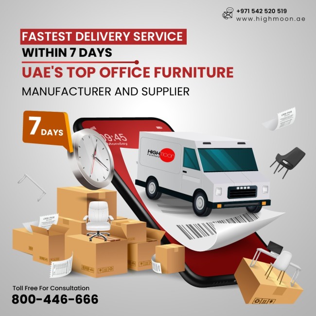 Transform Your Workspace with High-Quality Furniture Delivered within 7 Days from Highmoon Office Furniture