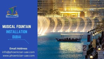 Musical fountain installation Dubai