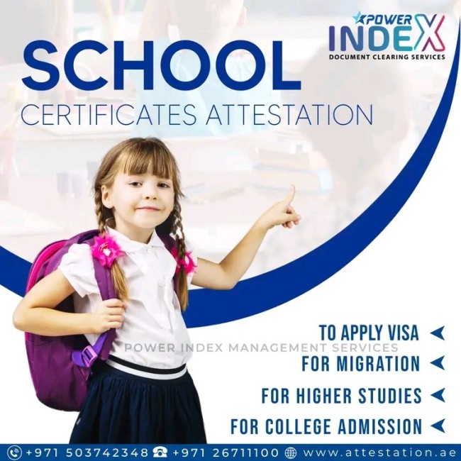 School Certificate Attestation