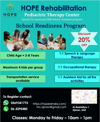 Best Speech Therapy in Ajman/ HOPE Rehabilitation