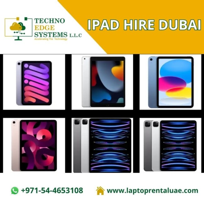 Techno Edge Systems LLC Offers Hire Ipad Pro in Dubai