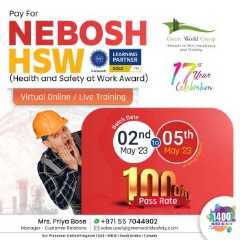 Enroll NEBOSH HSW Course in Dubai