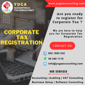 Corporate Tax Registration And Advisory Services UAE - YUGA 052192532