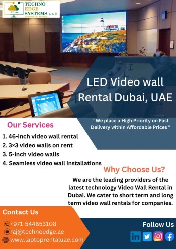 Things to consider before you rent a video wall in Dubai