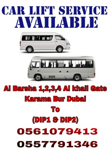 Carlift Available Al Barsha Al Khail Gate Karama Bur Dubai To Dubai Investment Park Dip1/2