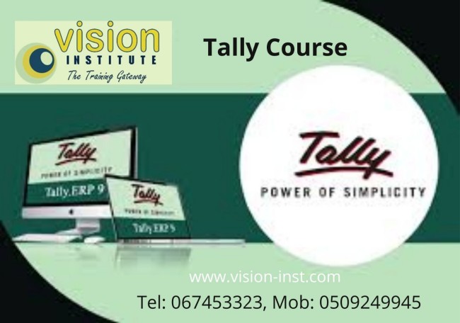 Tally Training At Vision Instituite Ajman 0509249945