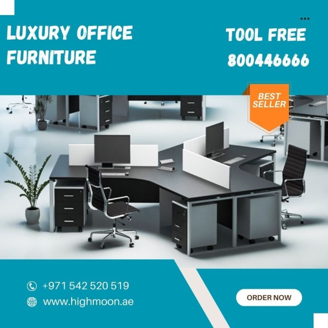 luxury office furniture Apple Trio Workstation - Highmoon Office Furniture