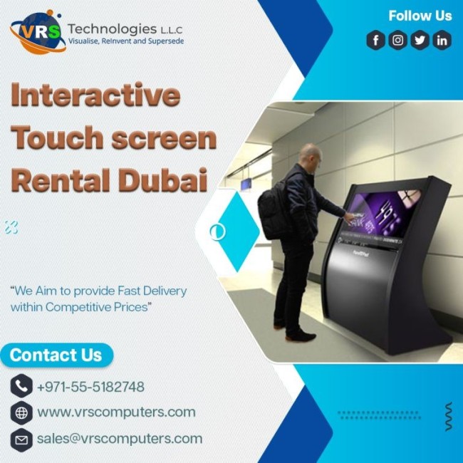Touch Screen Hire for Trade Shows in UAE