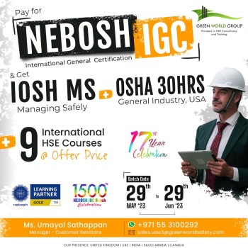 Enroll NEBOSH IGC Course in Dubai