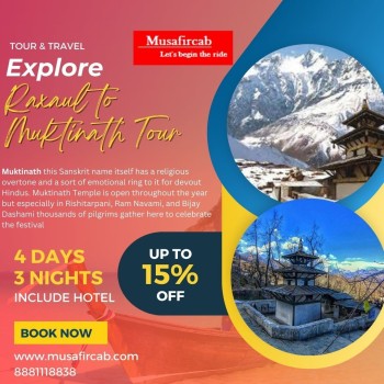 Raxaul to Muktinath tour Package, Muktinath tour Packages from Raxaul